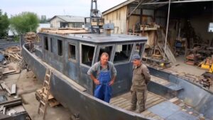 Lire la suite à propos de l’article Friends Build IMPRESSIVE 40-Foot BOAT From Scrap | “Regusta C” Project @VideoGustav