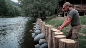 Lire la suite à propos de l’article Man Builds AMAZING River LOG CABIN in the Woods | Start to Finish by @WildNorthRiverCabin